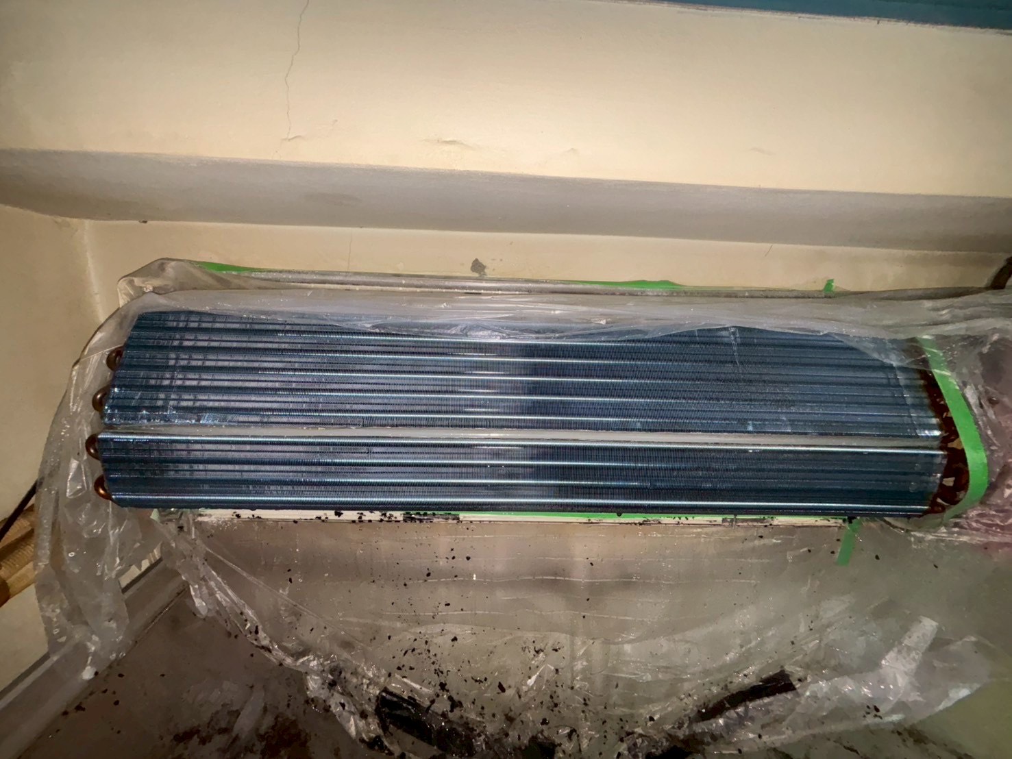 台中北屯分離式冷氣清洗兩台 20250814