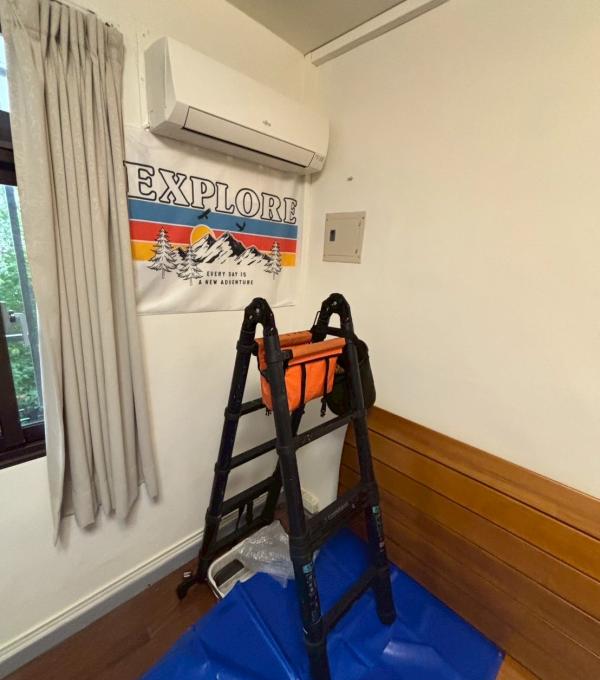 台中北區富士通分離式冷氣清洗兩台 廣潔家電清洗 冷氣清洗 洗衣機清洗